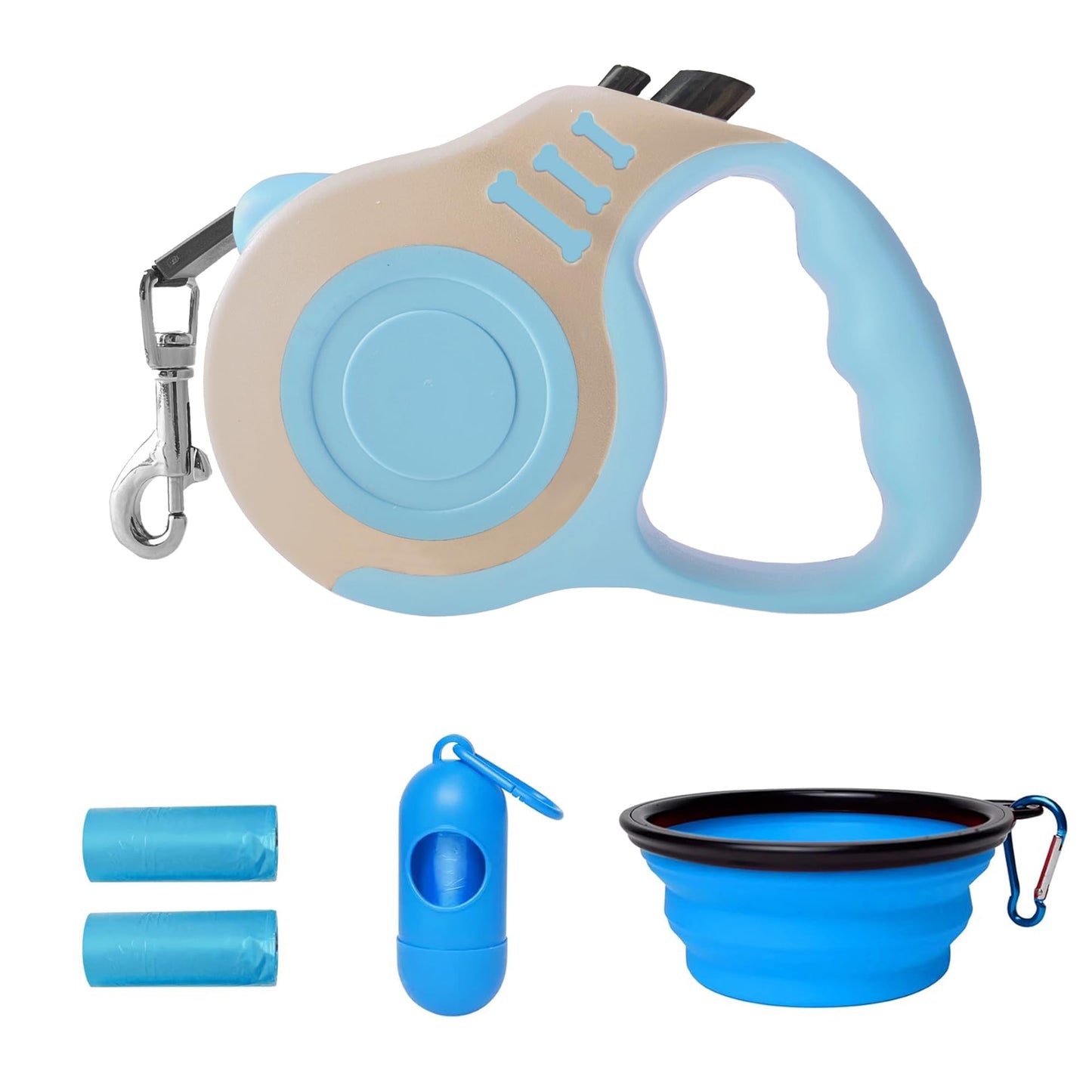 Retractable Dog Leash Automatic Telescopic Tractor Dog Tape, Pet Tape 10/16 FT Durable and Convenient, with Non-Slip Handle, Suitable for Small and Medium-Sized Dogs