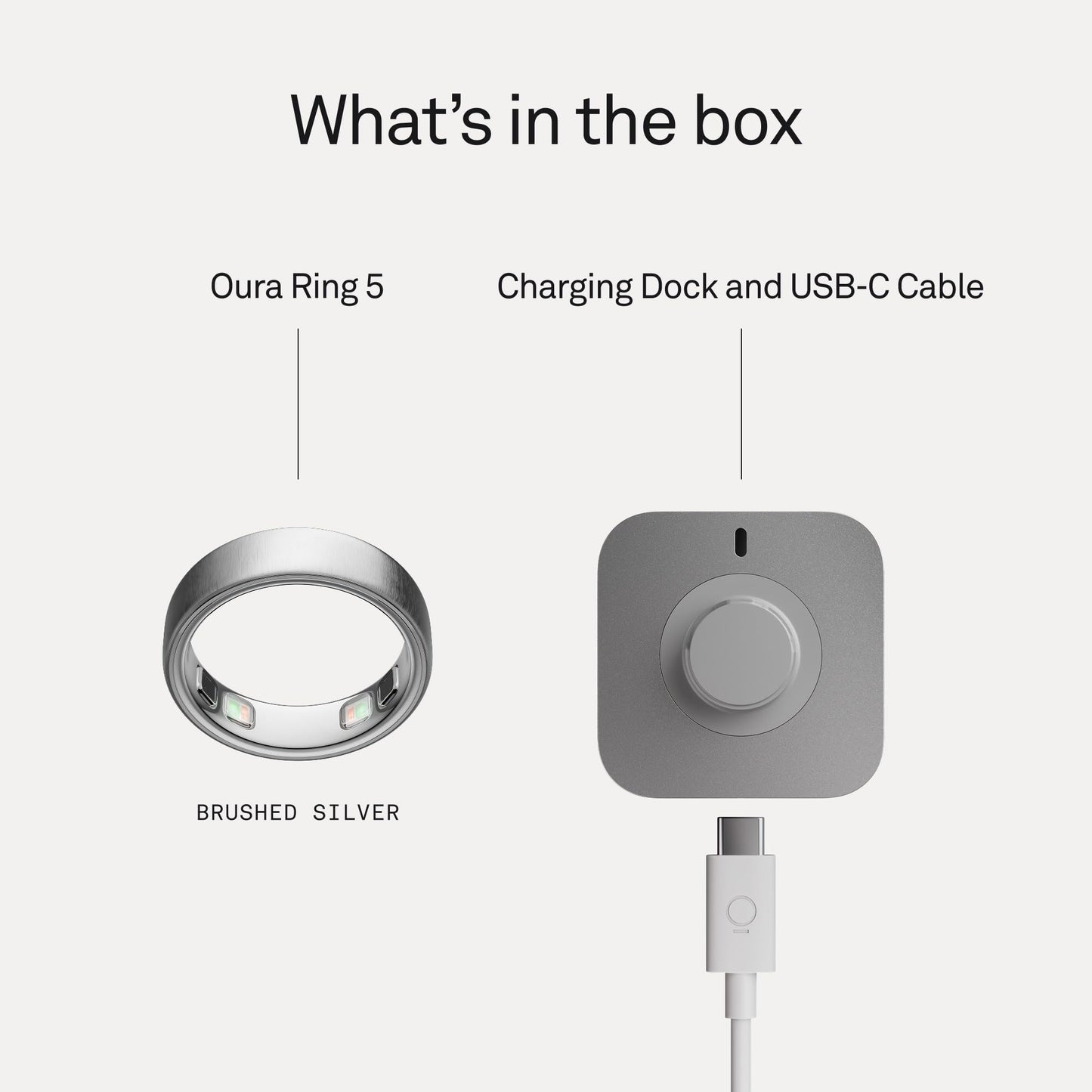 Oura Ring 5 - Stealth - Size 9 - World's Smallest Smart Ring - Sleep, Activity, Women's Health, AI Advisor, 1 Week of Battery Life, Oura App, Android & iOS Compatible