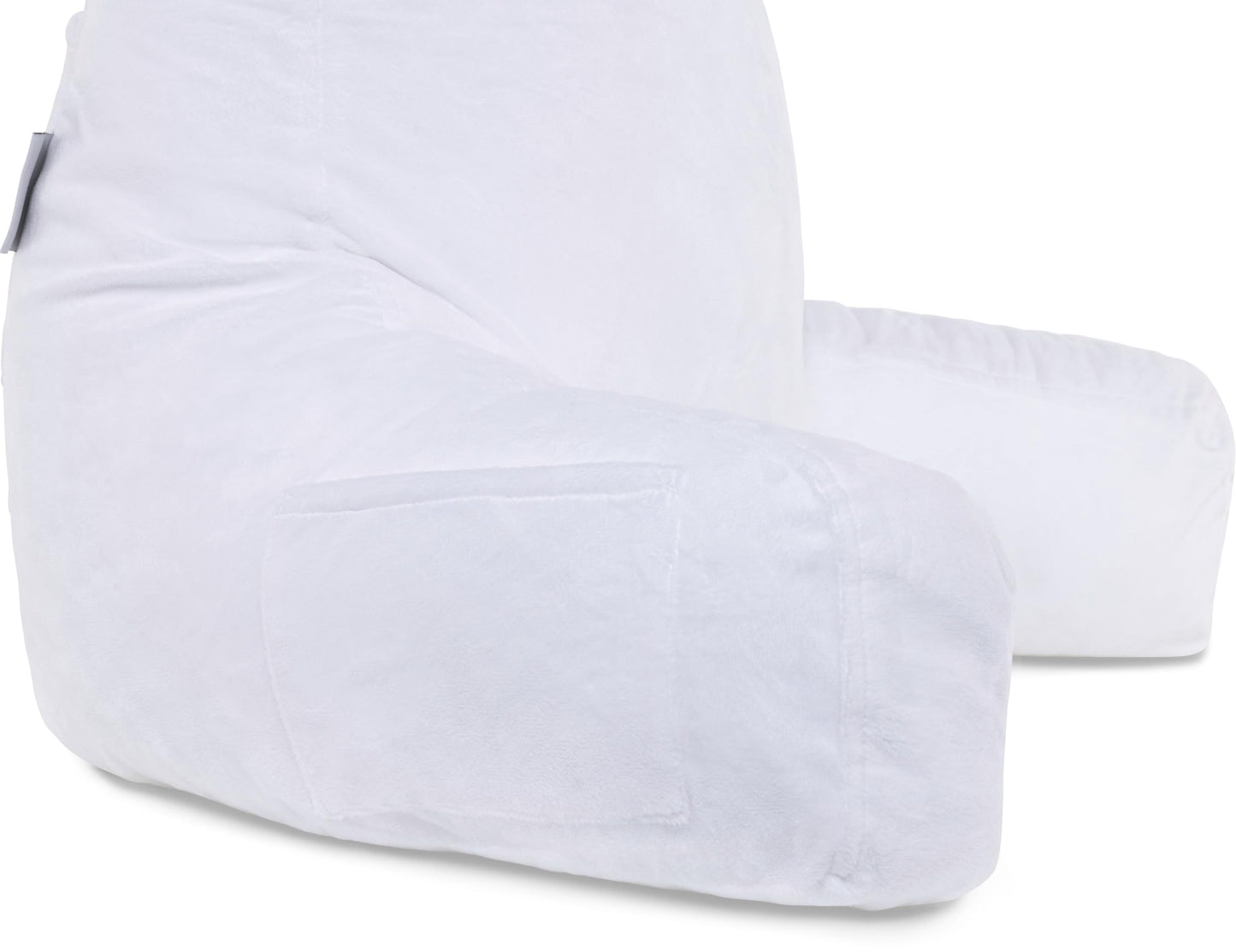 Husband Pillow XXL The Original for Adults - 30" Tall Backrest for Sitting Up in Bed - Firm Support Reading & Bed Rest Pillows for Adults, Neck Roll, Removable Cover - TV - Dark Grey