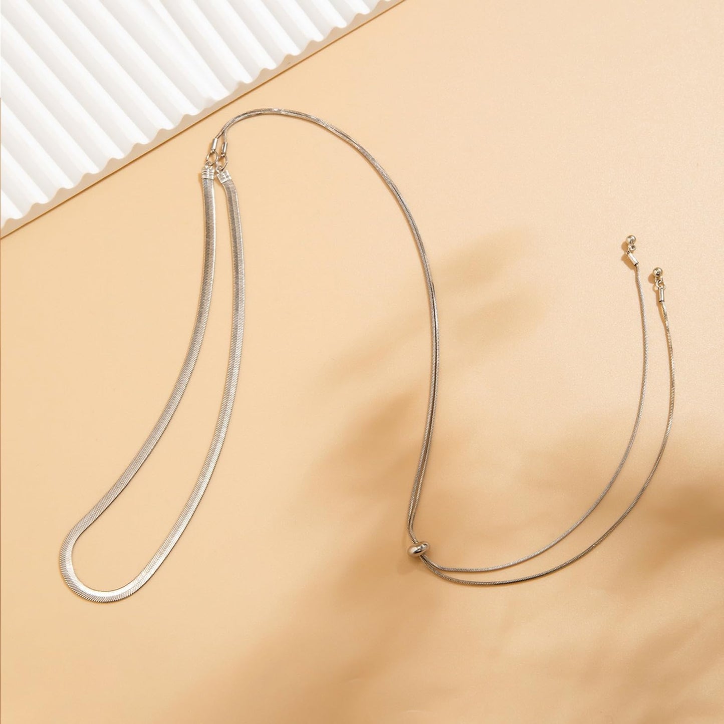 GIGB PBDK Chunky Gold Choker Necklace for Women,Trendy Silver Statement Necklace Long Snake Chain Drop Necklace,Charm Prom Body Jewelry Accessories Gifts