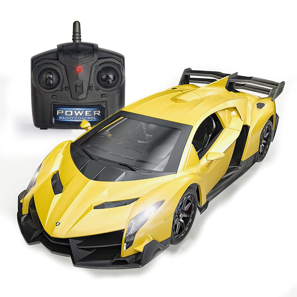 Remote Control RC CAR Racing Cars Compatible with Lamborghini Veneno Officially Licensed 1:24 Toy RC Cars Model Vehicle for Boys 6,7,8 Years Old,red