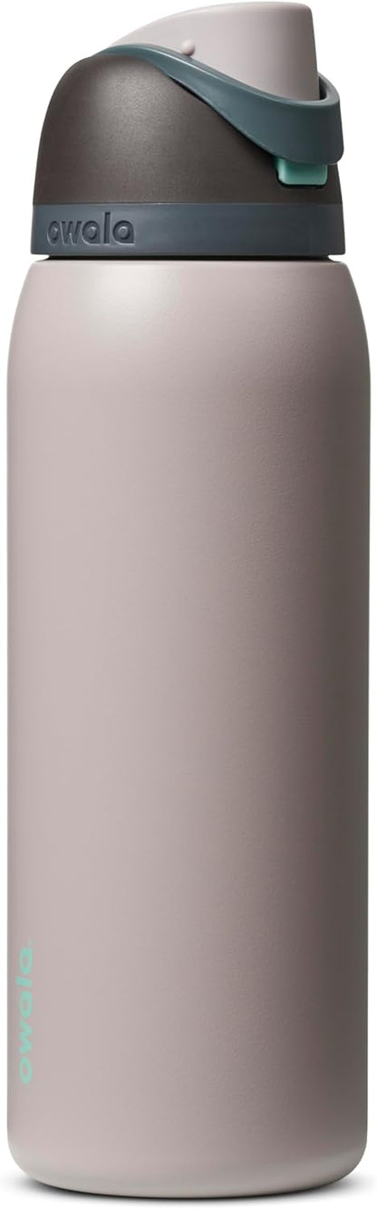 Owala FreeSip Insulated Stainless Steel Water Bottle with Straw, BPA-Free Sports Water Bottle, Great for Travel, 24 Oz, Denim