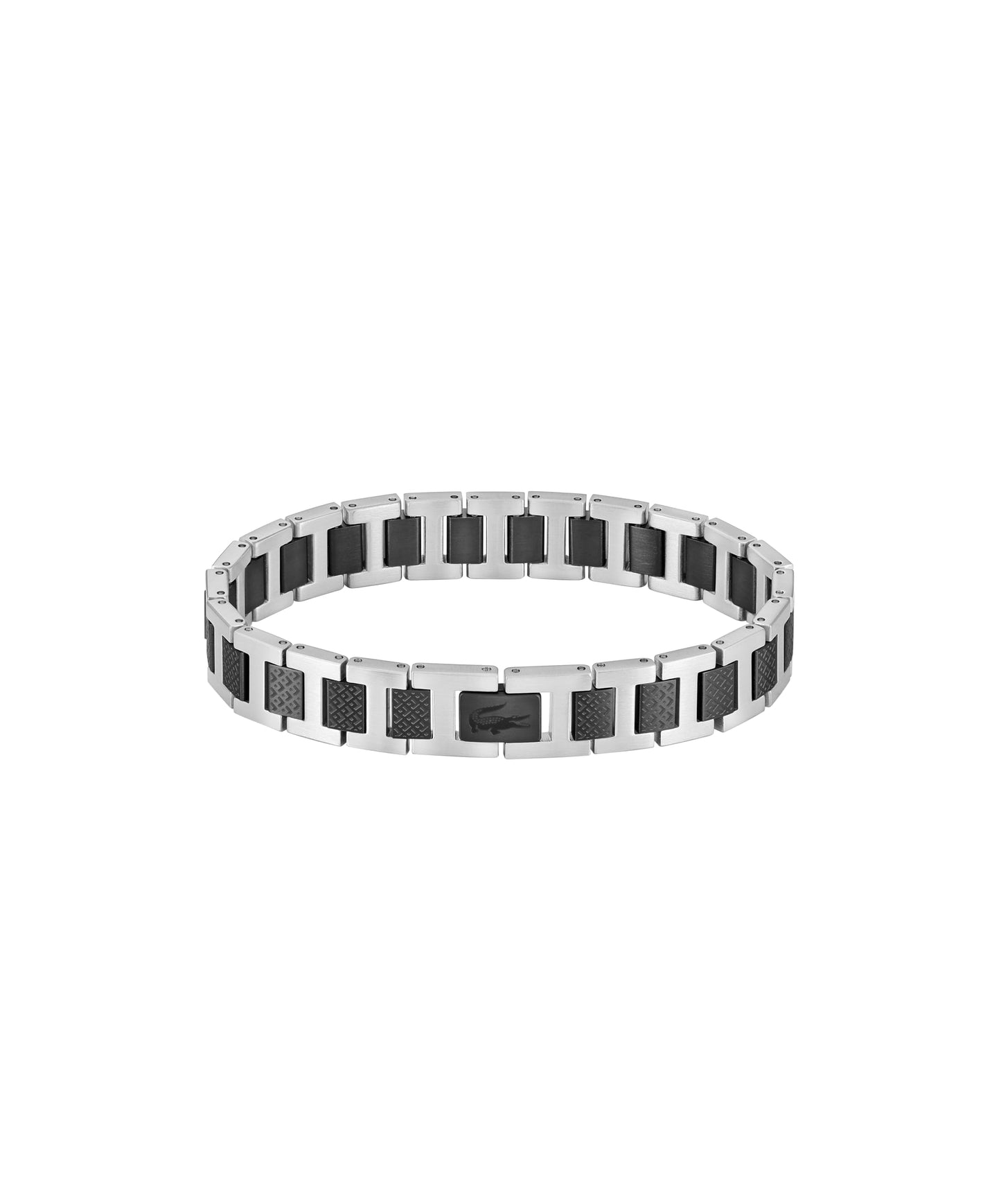 Lacoste Metropole Bracelet – Unisex H-Link with Crocodile Clasp – Adjustable Polished Finish Accessory