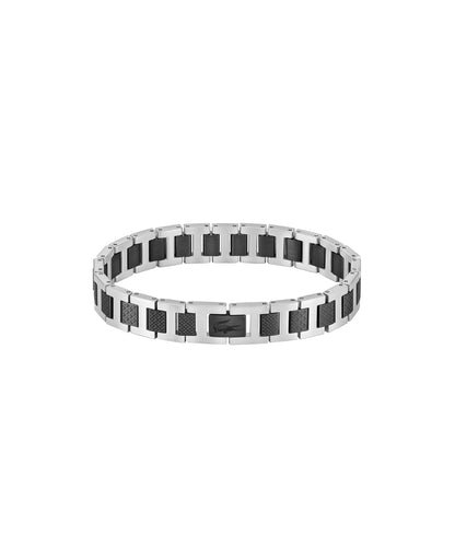 Lacoste Metropole Bracelet – Unisex H-Link with Crocodile Clasp – Adjustable Polished Finish Accessory
