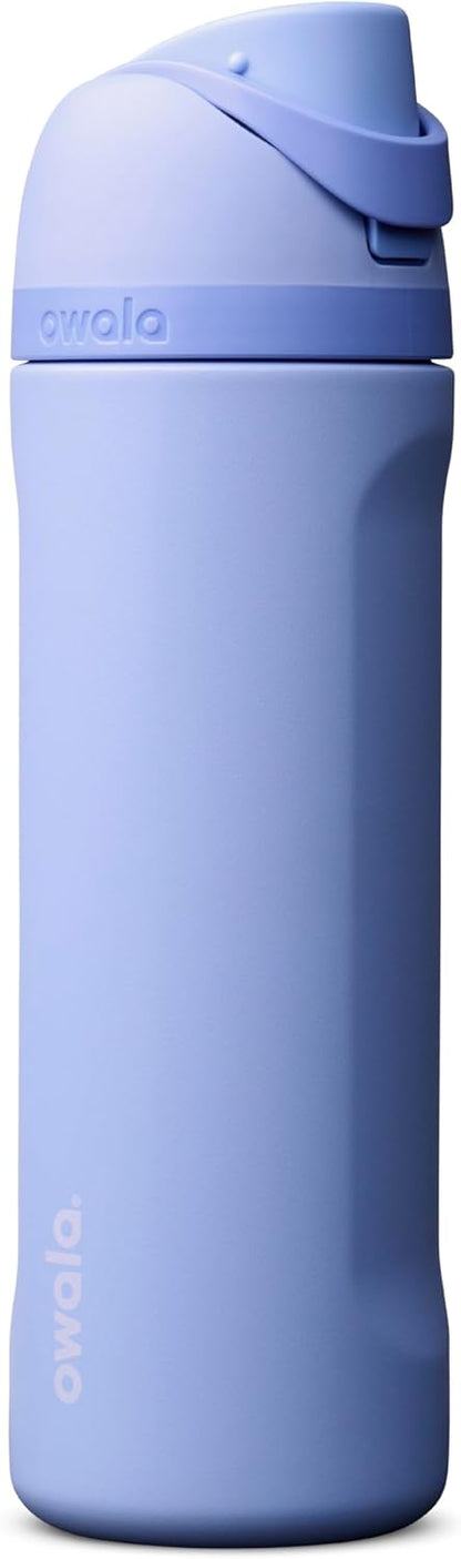Owala FreeSip Insulated Stainless Steel Water Bottle with Straw, BPA-Free Sports Water Bottle, Great for Travel, 24 Oz, Denim