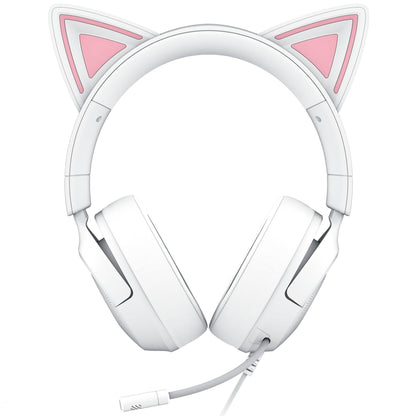 Razer Kraken Kitty V3 X Wired Gaming Headset: Kitty Ears - HyperClear Cardioid Mic - 40 mm Drivers - 7.1 Surround Sound - Comfy Ear Cushions - Cross-Platform via 3.5mm PC, PS5, Xbox, Switch 2 - Pink