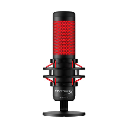 HyperX QuadCast 2 – USB Microphone for Gaming, Streaming and Podcasting, with On-Board Controls, LED Lighting, Removable Shock Mount, PC, Mac, PS5, PS4, USB-C - Black