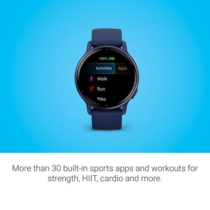 Garmin Vívoactive 5, Health and Fitness GPS Smartwatch, AMOLED Display, Up to 11 Days of Battery, Slate Aluminum Bezel with Black Case and Silicone Band | Up to 11 Days Battery, 5 Atm, Corning Gorilla Glass 3