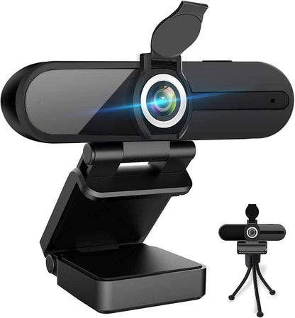 Webcam HD 1080p ,Live Streaming HD Camera with Stereo Microphone, PC Desktop or Laptop USB Webcam with 110 Degree View Angle, for Switch 2,Video Calling, Recording, Conferencing, Streaming, Gaming