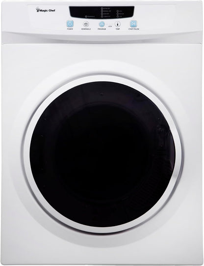 Compact 3.5 cu. ft. Electric Dryer in White