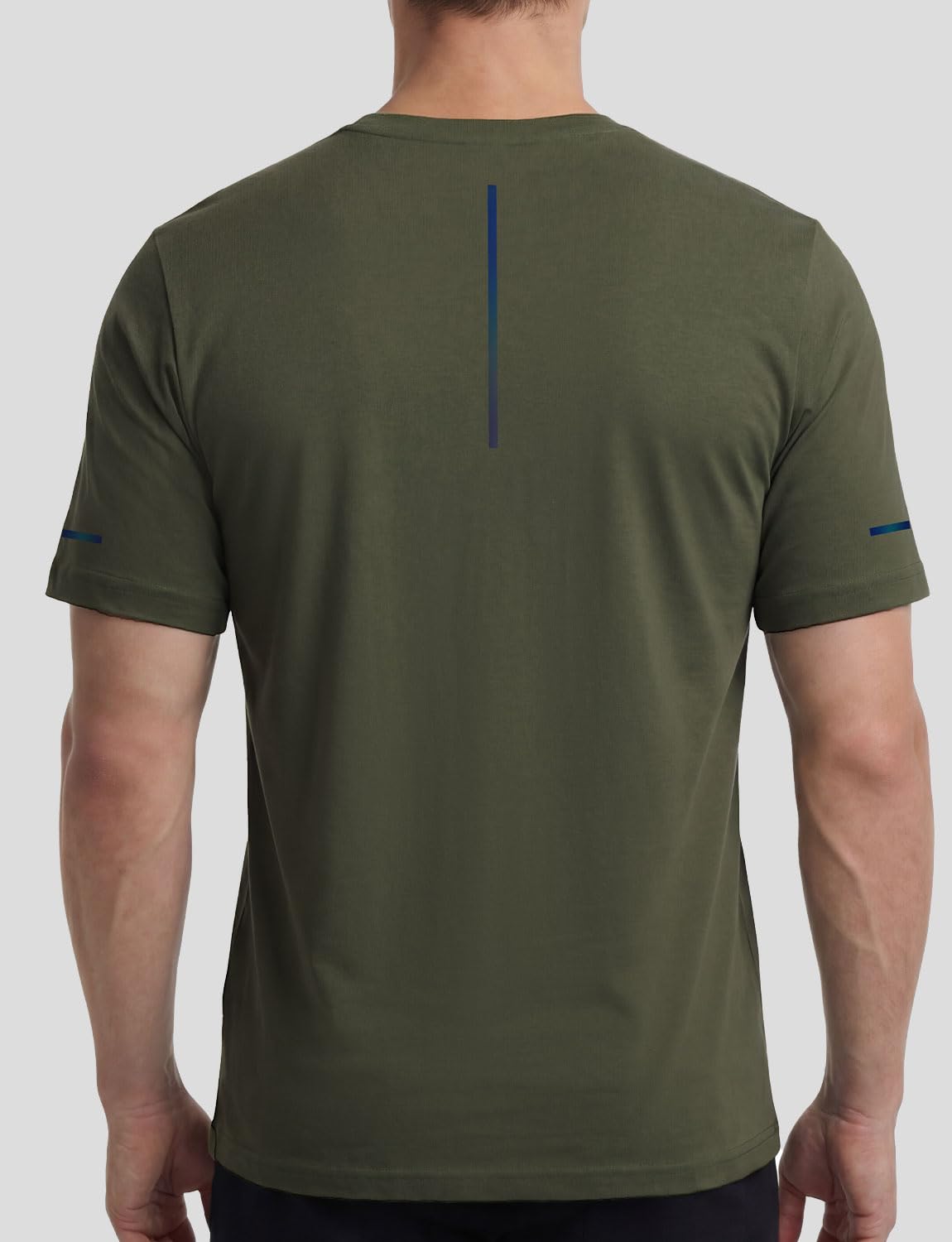 Cooling Bamboo Viscose T-Shirt for Men, Moisture Wicking Lightweight Quick Dry Workout Tee for Hot Weather