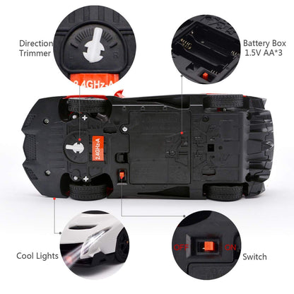 Remote Control RC CAR Racing Cars Compatible with Lamborghini Veneno Officially Licensed 1:24 Toy RC Cars Model Vehicle for Boys 6,7,8 Years Old,red