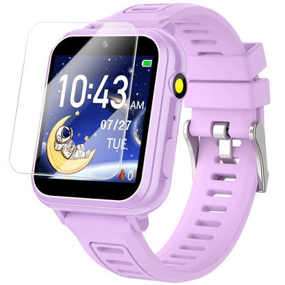 Cosjoype Kids Game Smart Watch for Kids with 39 Puzzle Games HD Touch Screen Camera Music Player Pedometer Alarm Clock Calculator Flashlight 12/24hr Kid Watch Gift for 4-12 Year Old Boys Toys for Kid