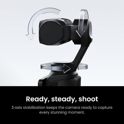 Insta360 Luna Ultra - 8K Vlogging Camera with Dual Leica Lenses, 12× Zoom, 1" Sensor, Detachable 2" Touchscreen, Triple AI Chip, Pocket Gimbal Camera for Vlog Photography-Cosmic Black