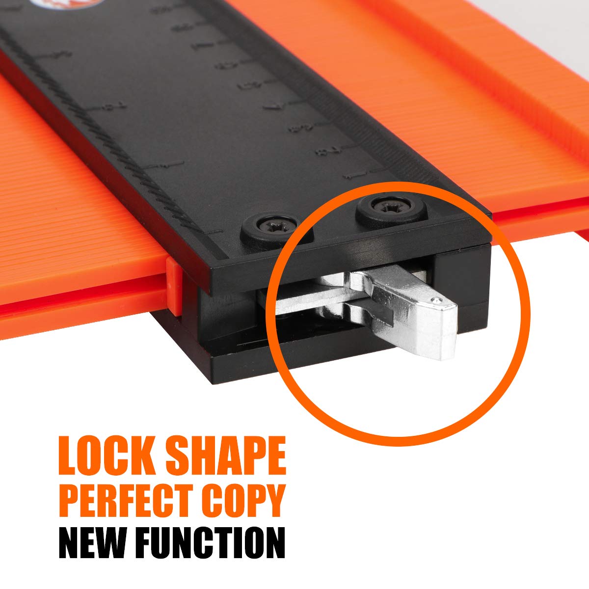 Saker Contour Gauge (10Inch) Profile Tool with Adjustable Lock,Gifts for Men Women Father Dad Boyfriend Husband-Precisely Copy Irregular Shape Duplicator-Cool Gadgets for Woodworking Tool Tracing