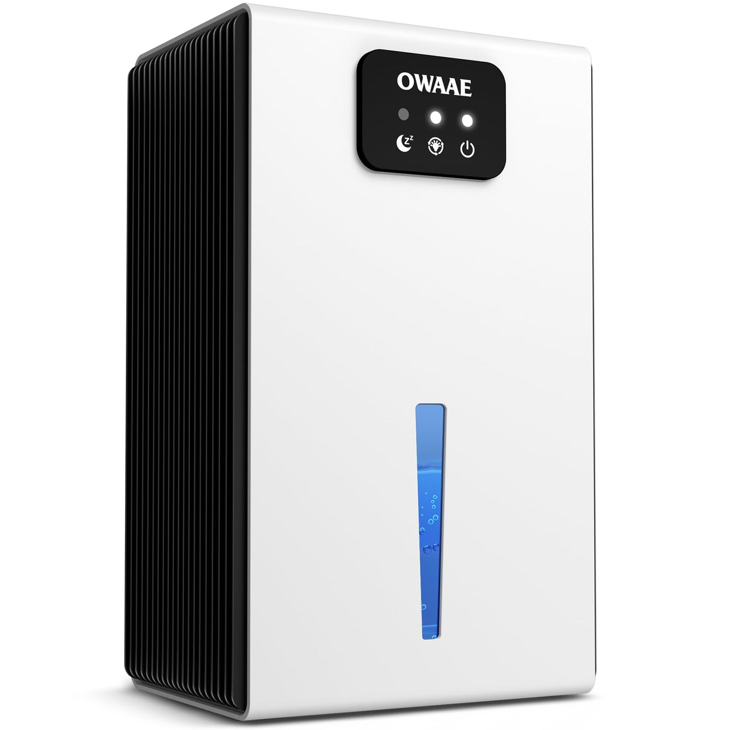 Dehumidifier, 1000 sq.ft Quiet Dehumidifiers for Home Bedroom Basement Bathroom with 95oz Water Tank, Sleep Mode Auto Shut-Off 7 Colors LED Light, Black