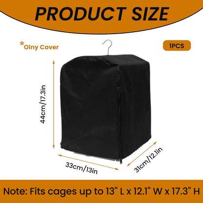 Bird Cage Cover for Night, Bird Cage Cover Shield, Black-Out Birdcage Cover, Good Night Windproof Light-Proof Cage Accessories for Parakeets Lovebirds Parrot (Only Covers)