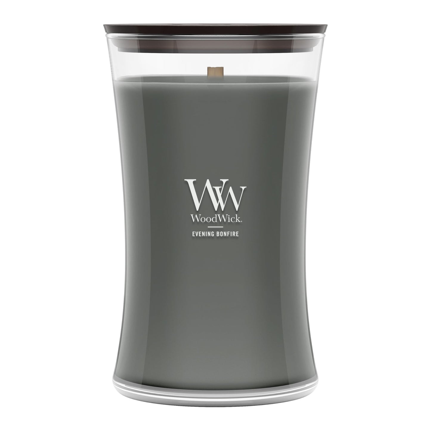 WoodWick Large Hourglass Fireside Candle, Premium Soy Blend Wax, Crackles as it burns, Perfect for Gifting, 21oz