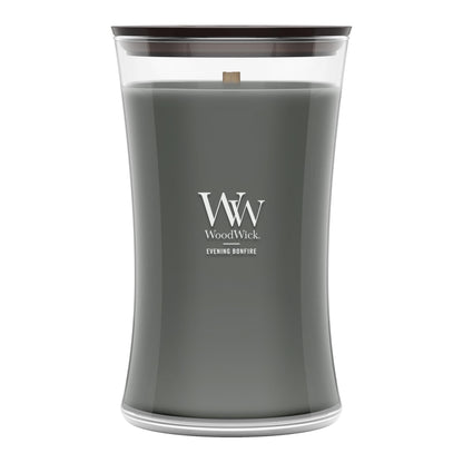WoodWick Large Hourglass Fireside Candle, Premium Soy Blend Wax, Crackles as it burns, Perfect for Gifting, 21oz