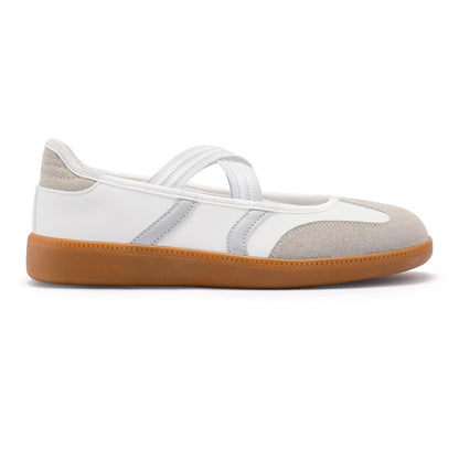 Tigeridea Sneakers for Women Comfortable Business Casual Slip on Tennis Shoes Lightweight Footwear Women's Fashion Retro Mary Jane Sneakers