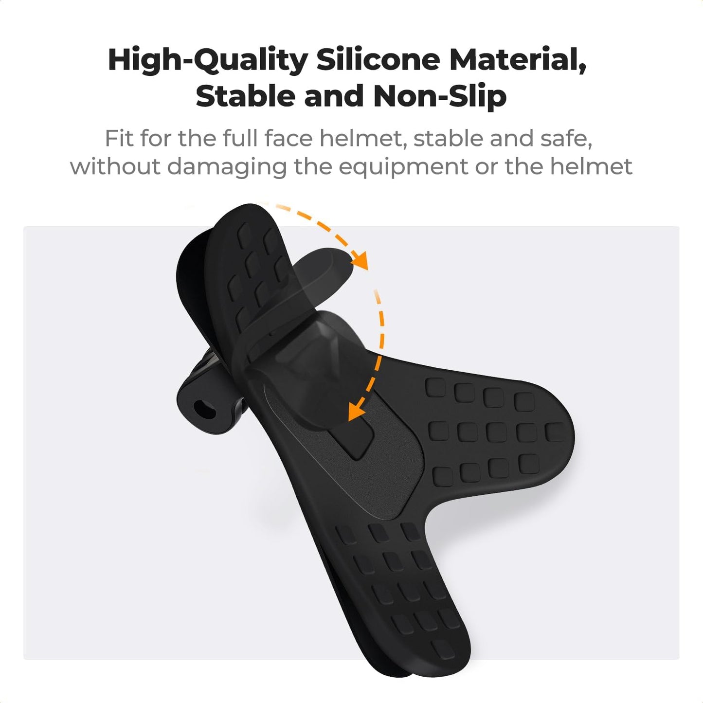 K&F CONCEPT Action Camera Motorcycle Dirt Bike Helmet Chin Strap Mount | Helmet Holder Mounting Attachment Compatible With GoPro Hero 13/12/11/10/9/8/DJI Osmo Action 5Pro/6/4/3/Insta360 X5/X4, TW05