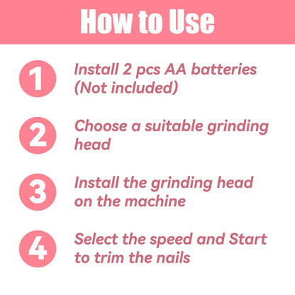 Electric Nail File Drill for Baby No Sharp Claws Hurt, 6 in 1 Safety Cutter Trimmer Clipper for Toes and Fingers (Blue)