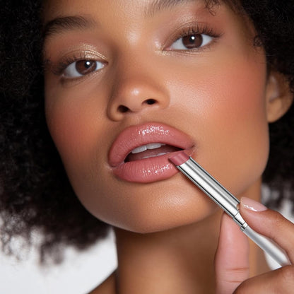 Honey Lipstick Tinted Lip Balm - Sheer Hydrating Lipstick for All Skin Tones - Moisturizing Lip Color, Nourishing Lip Balm with a Hint of Natural Black Cherry Tint