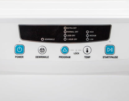 Compact 3.5 cu. ft. Electric Dryer in White