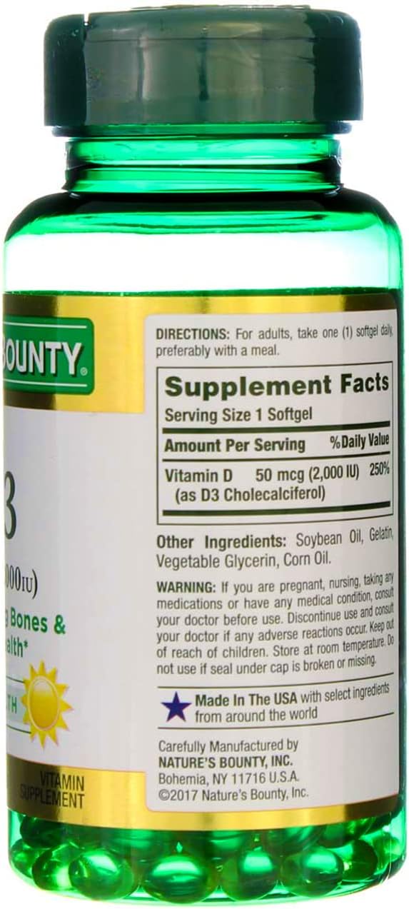 Nature’s Bounty High Absorption Magnesium Glycinate 240 mg for Supporting Muscle Relaxation and Bone, Heart & Nerve Health – Non-GMO, Gluten-Free, Vegetarian, 120 Count/60 Servings