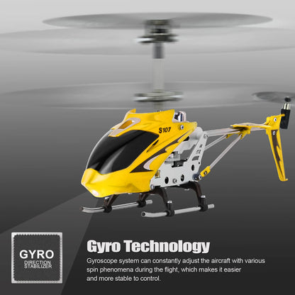 Cheerwing S107/S107G Phantom 3CH 3.5 Channel Mini RC Helicopter with Gyro Blue
