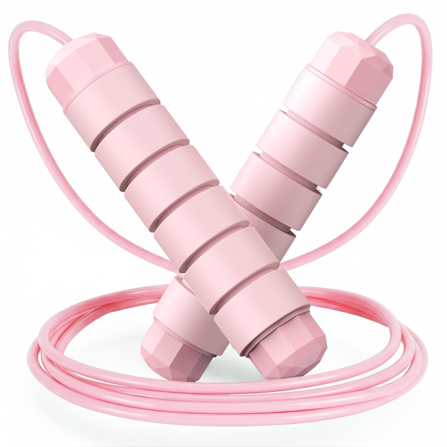Jump Rope, Tangle-Free Rapid Speed Jumping Rope Cable with Ball Bearings for Women, Men, and Kids, Adjustable Steel Jump Rope with Foam Handles for Home Gym Exercise Fitness Workout Equipment & Slim Body