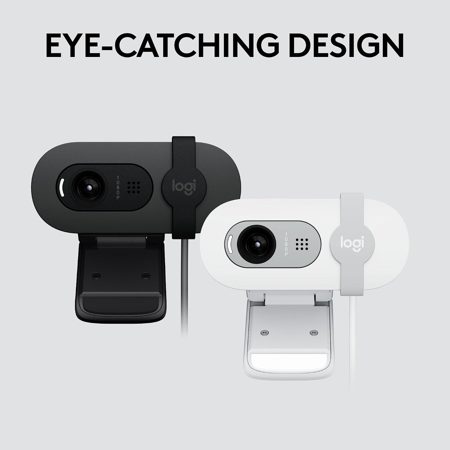 Logitech Brio 101 Full HD 1080p Webcam for Meetings, Streaming, Desktop, Laptop, PC - Built-in Mic, Shutter, Works with Zoom, Microsoft Teams, Nintendo Switch 2’s new GameChat Mode, USB-A,-Black