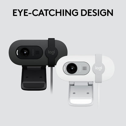 Logitech Brio 101 Full HD 1080p Webcam for Meetings, Streaming, Desktop, Laptop, PC - Built-in Mic, Shutter, Works with Zoom, Microsoft Teams, Nintendo Switch 2’s new GameChat Mode, USB-A,-Black