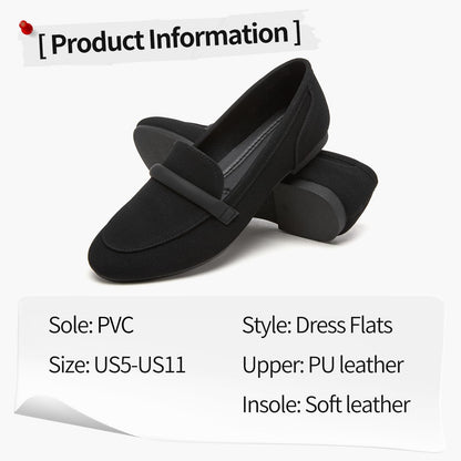 Women's Slip on Flats Shoes Runs Small Faux Suede Ballet Flats Fashion Business Casual Comfortable Flats Dressy Loafers for Women