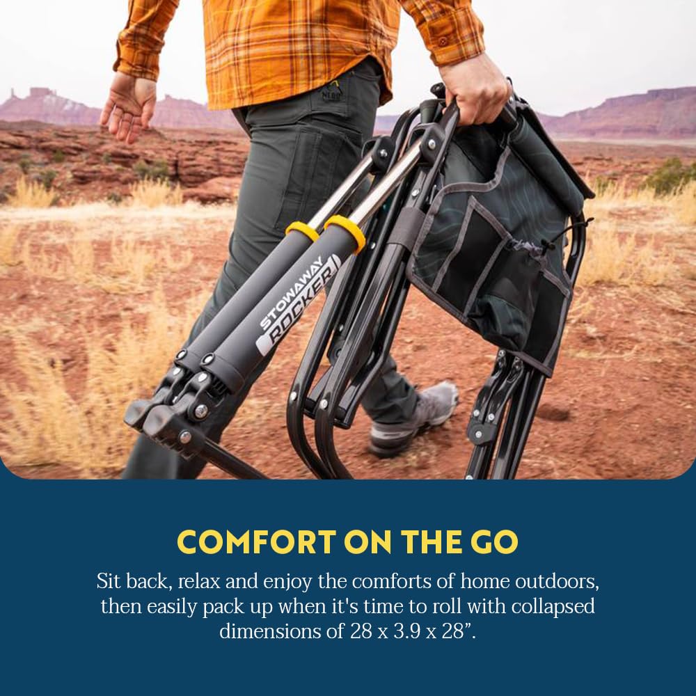 GCI Outdoor Stowaway Rocker - Hunter Topo