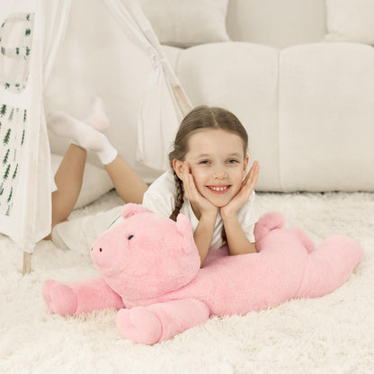 MaoGoLan 47" Giant Axolotl Stuffed Animal,Ultra Soft Salamander Kids Body Pillow Plush,4 Feet Jumbo Throw Pillow Plushie for Axolotl Lover,Home Decor,Gifts
