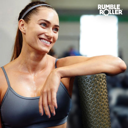 RumbleRoller Original Foam Roller Deep Tissue Massage Roller for Muscle Recovery (Midsize 22-Inch)