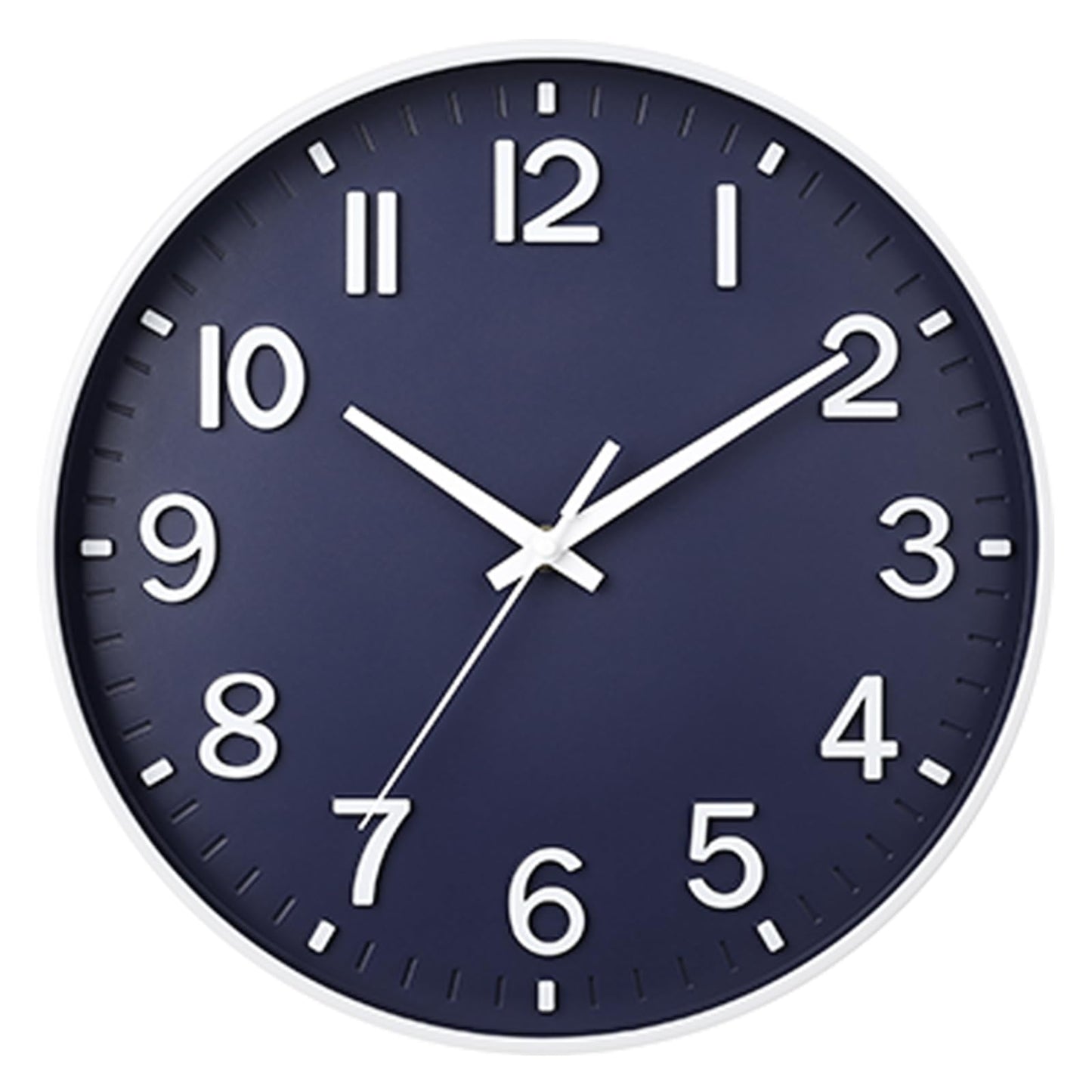 HZDHCLH Wall Clocks Battery Operated,Wall Clock Green,8 inch Wall Clock Silent Non Ticking Modern 3D Numbers for Kitchen Bedroom Living Room Office Classroom Decor