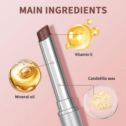 Honey Lipstick Tinted Lip Balm - Sheer Hydrating Lipstick for All Skin Tones - Moisturizing Lip Color, Nourishing Lip Balm with a Hint of Natural Black Cherry Tint