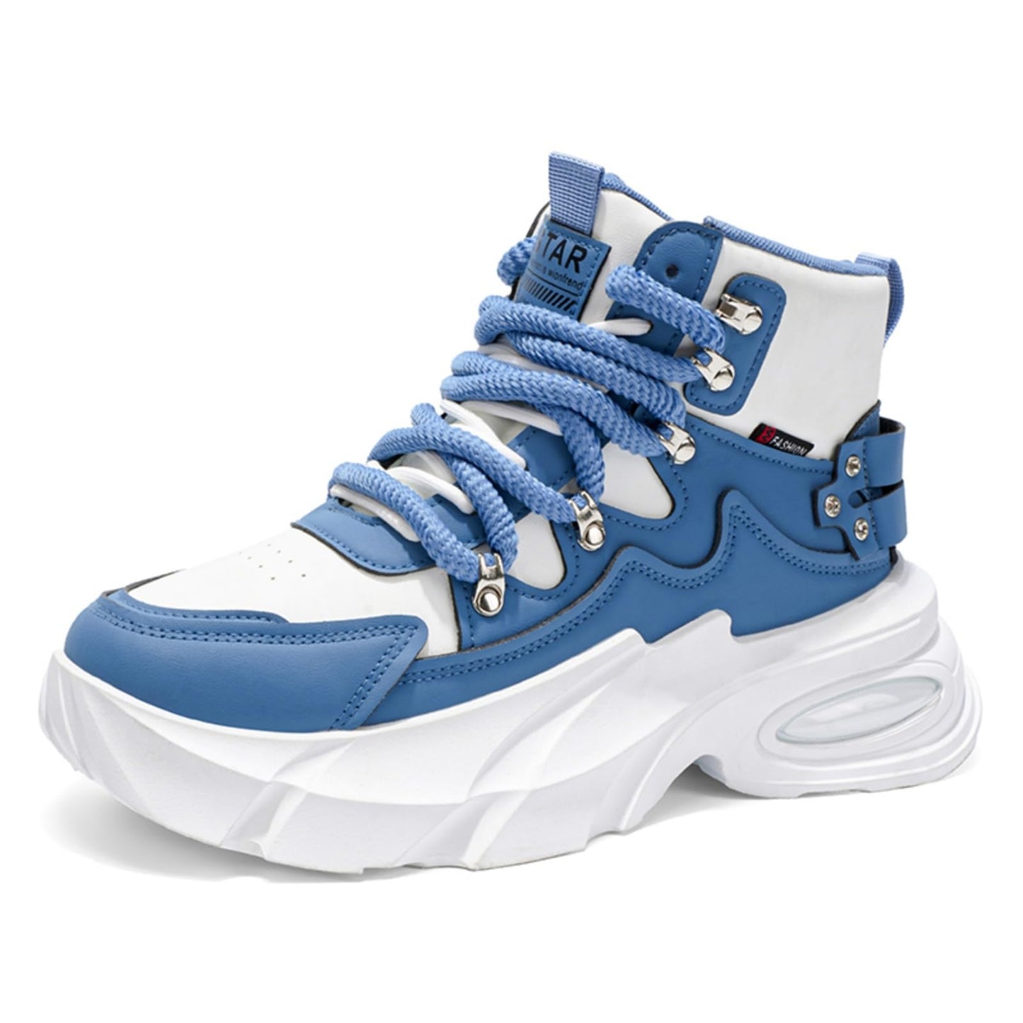 Men's Fashion Platform Sneakers —— Durable, Platform, high - top Casual Shoes, Durable Platform lace - up Casual Shoes, Suitable for Outdoor and Daily wear