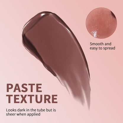 Honey Lipstick Tinted Lip Balm - Sheer Hydrating Lipstick for All Skin Tones - Moisturizing Lip Color, Nourishing Lip Balm with a Hint of Natural Black Cherry Tint