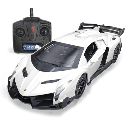 Remote Control RC CAR Racing Cars Compatible with Lamborghini Veneno Officially Licensed 1:24 Toy RC Cars Model Vehicle for Boys 6,7,8 Years Old,red