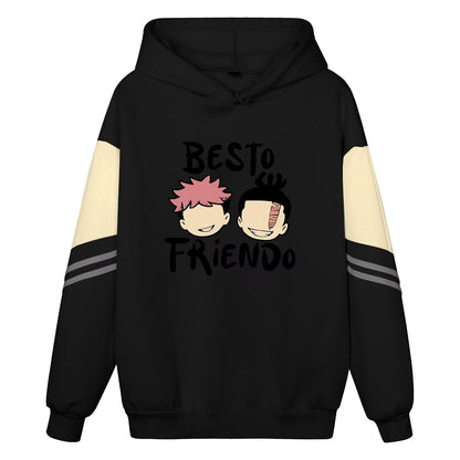 ACEFAST INC Itadori Yuji Best Friend Anime Hoodies Unisex Harajuku Graphic Hoodies Jjk Merch Anime Pullover Sweatshirt