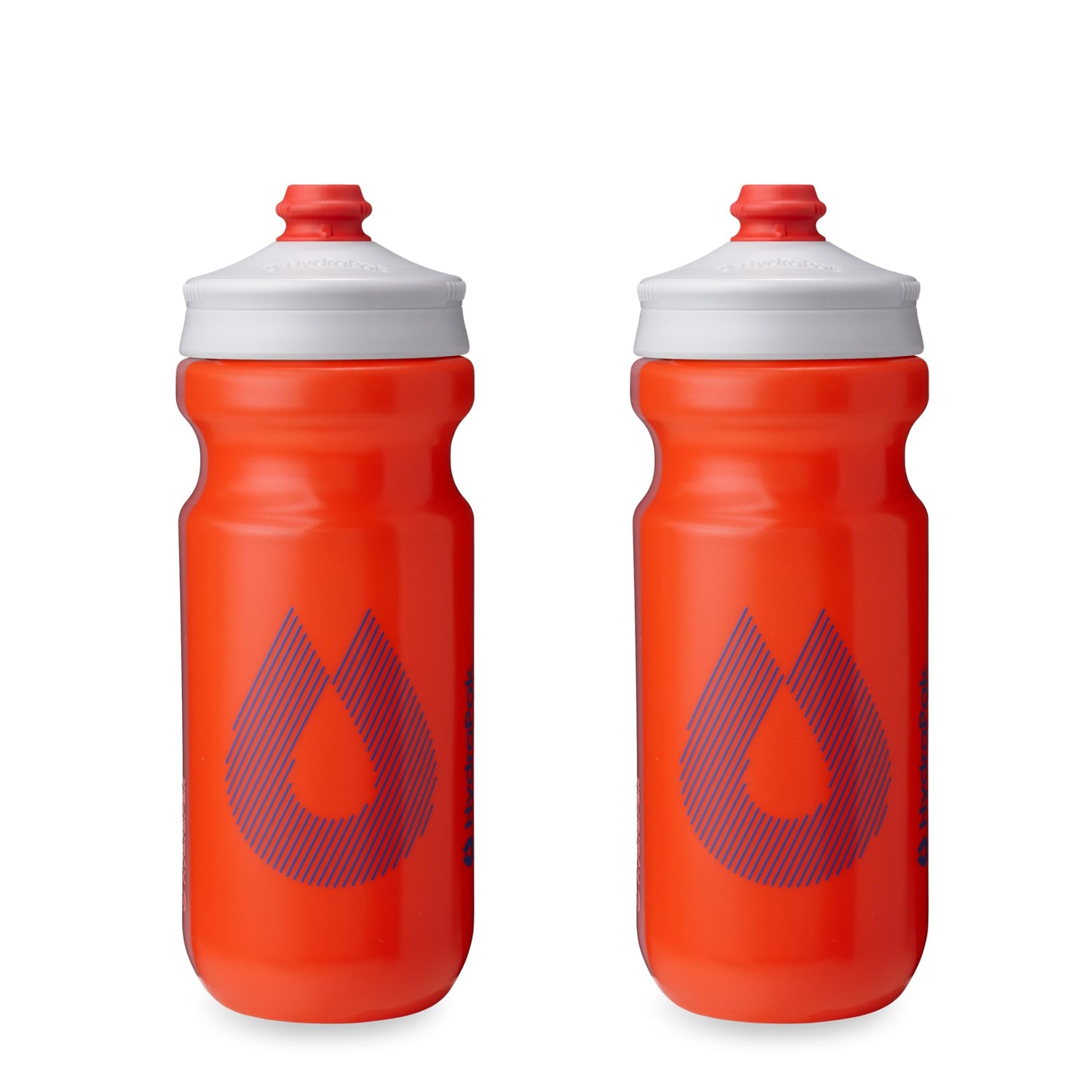 HydraPak Breakaway Surge Lightweight Bike Water Bottle 2-Pack (20oz, 25oz, 30oz) - High Flow, Cycling & Sports Squeeze Bottle