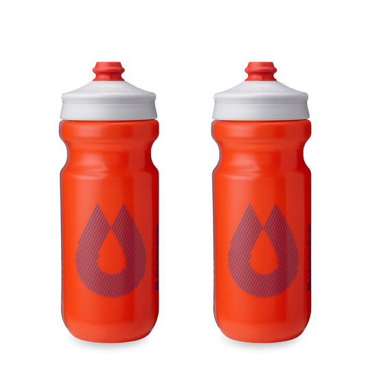HydraPak Breakaway Surge Lightweight Bike Water Bottle 2-Pack (20oz, 25oz, 30oz) - High Flow, Cycling & Sports Squeeze Bottle
