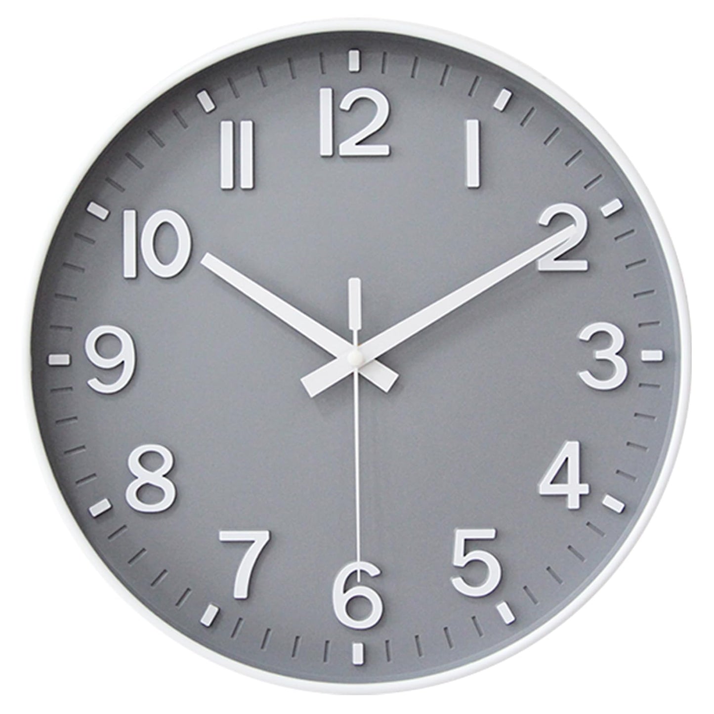 HZDHCLH Wall Clocks Battery Operated,Wall Clock Green,8 inch Wall Clock Silent Non Ticking Modern 3D Numbers for Kitchen Bedroom Living Room Office Classroom Decor