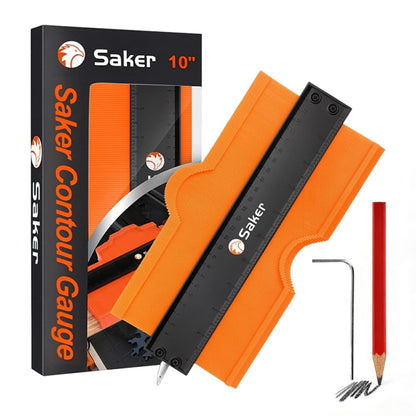 Saker Contour Gauge (10Inch) Profile Tool with Adjustable Lock,Gifts for Men Women Father Dad Boyfriend Husband-Precisely Copy Irregular Shape Duplicator-Cool Gadgets for Woodworking Tool Tracing