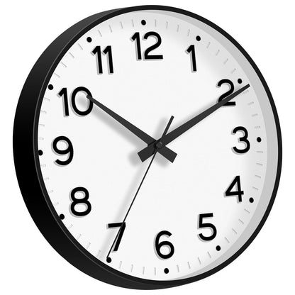 Roymnie Wall Clock Green, Silent Wall Clocks Battery Operated 8 Inch-Modern Non Ticking Analog Clock Decorative for Kitchen Office Bathroom Bedroom(Gold)