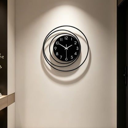 Dankeit Decorative Wall Clock,Silent Non-Ticking Quality Quartz Movement Battery Operated,Large Wall Clocks for Living Room Kitchen Home Bathroom Bedroom Wall Decor,16x16inch,White