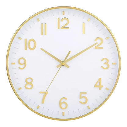 HZDHCLH Wall Clocks Battery Operated,Wall Clock Green,8 inch Wall Clock Silent Non Ticking Modern 3D Numbers for Kitchen Bedroom Living Room Office Classroom Decor